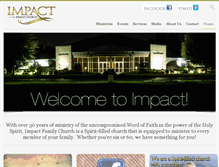 Tablet Screenshot of impactfamilychurch.com